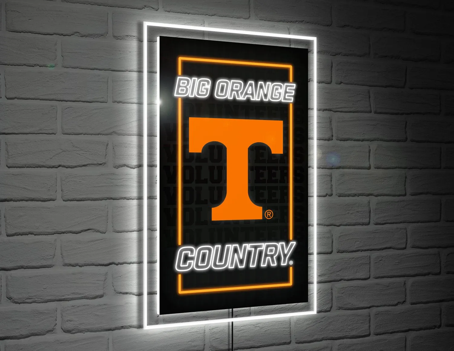 22"H x 14"L NeoLite Wall Décor, Rectangle, University of Tennessee,8led955nlrt