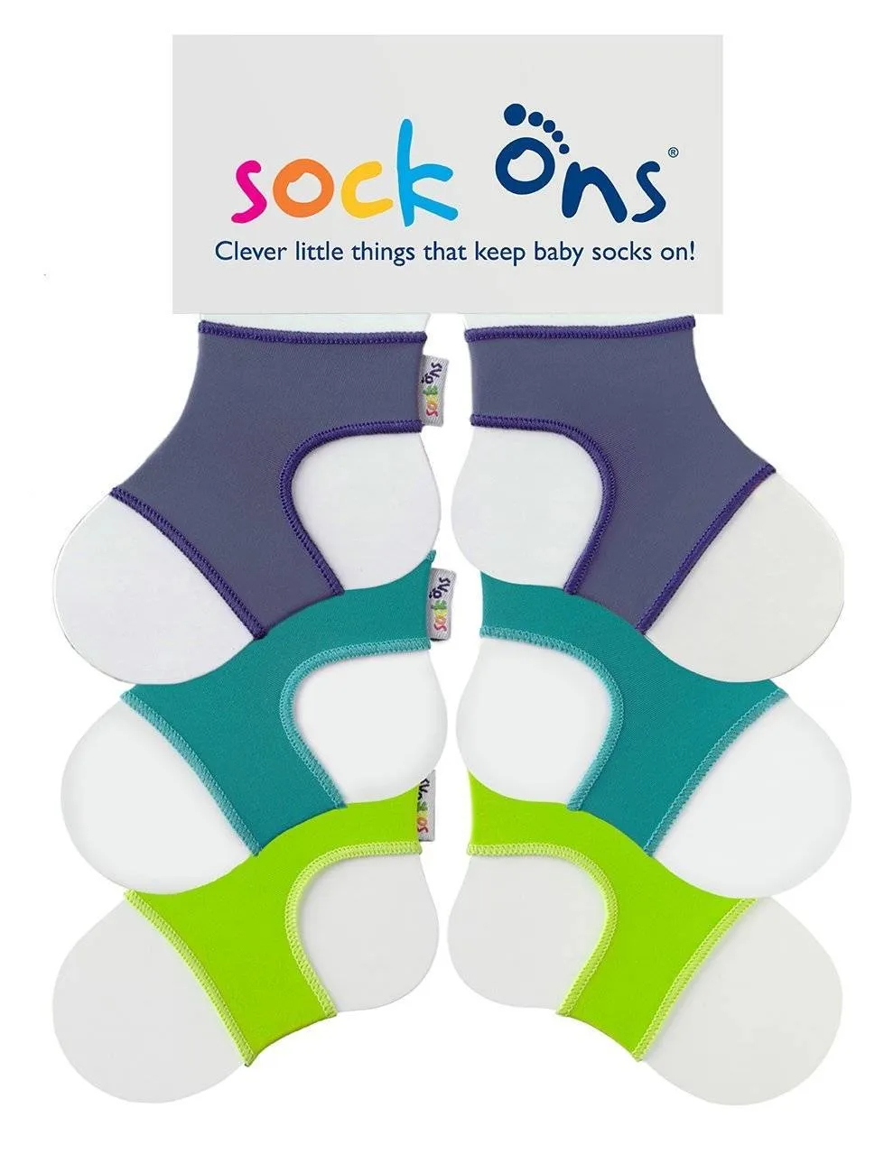 3pk Whites Sock Ons Multi Pack SAVE!