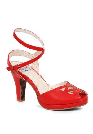 4 Peep Toe Criss Cross Detail