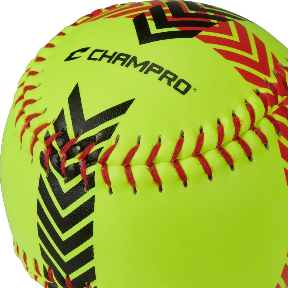 Champro Striped Training Softballs (Set of 2)