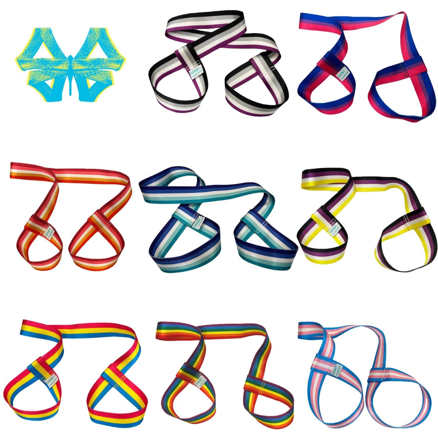 Derby Laces Skate Leash - Pride