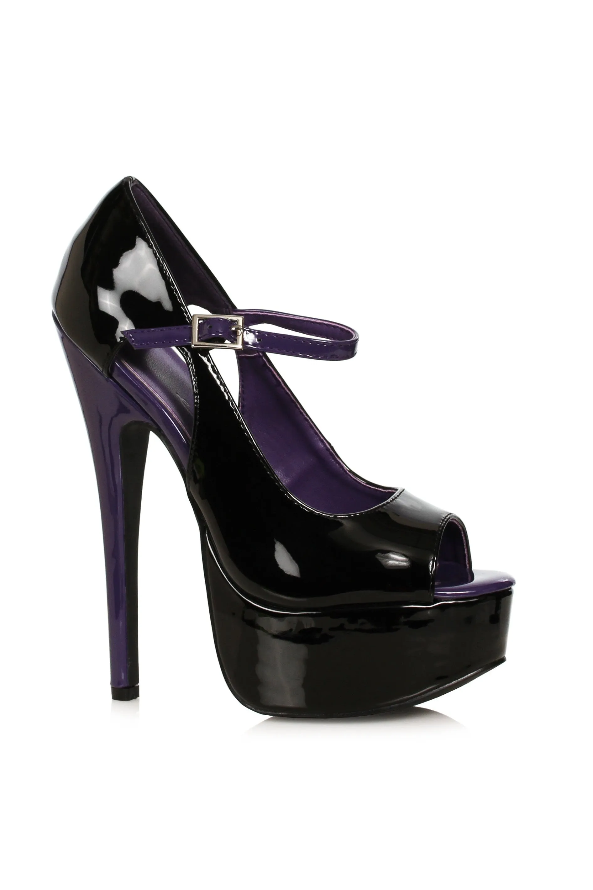 Ellie 652-HALLEY 6.5" Open Toe Pump