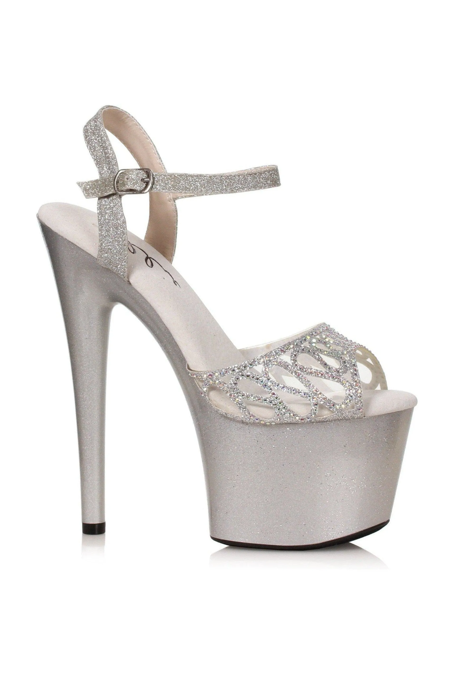 Ellie Shoes 709-UNITY Sandal with Rhinestone Embellishment