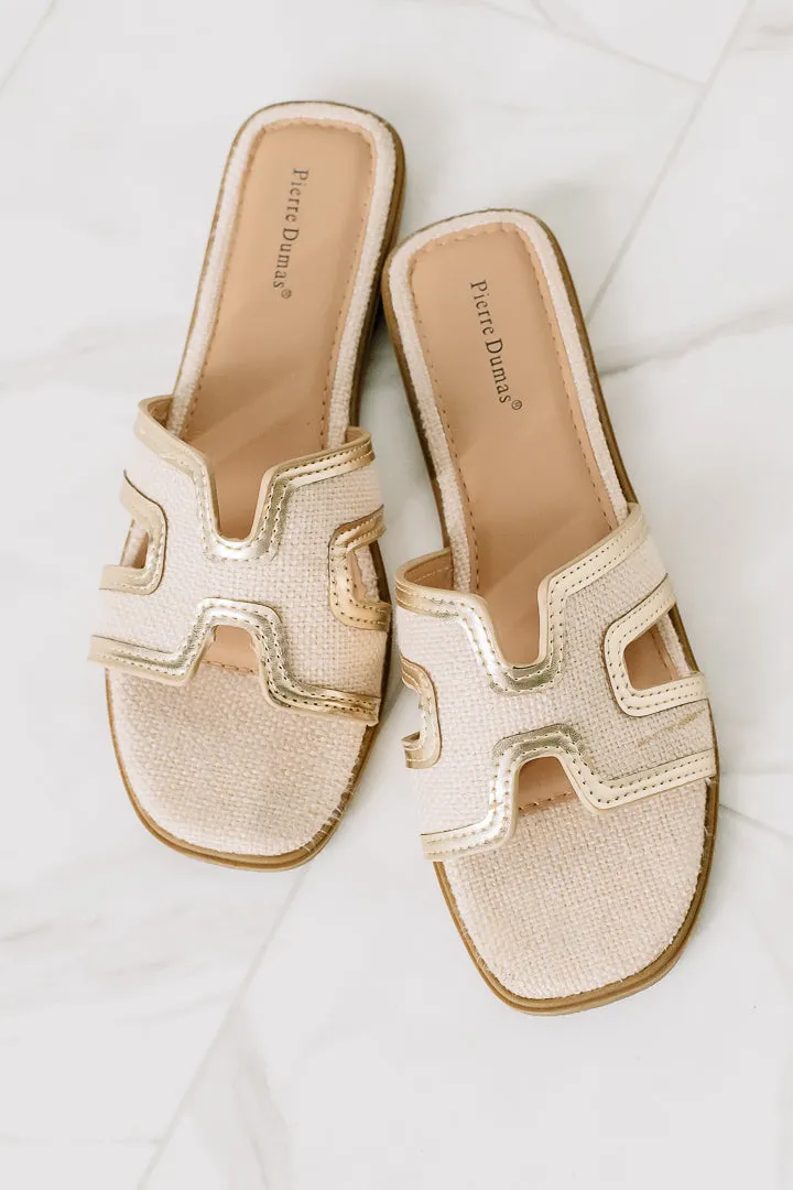 Empress Slid Sandals | Gold Combo
