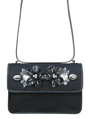 INA Metallic Leather Clutch Bag