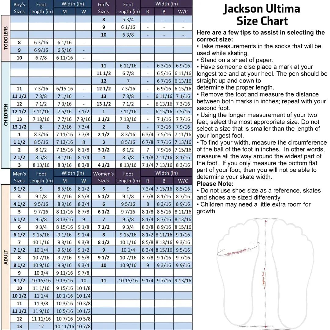 Jackson JS1791 Artiste with Mark II Blade Girls Figure Skates