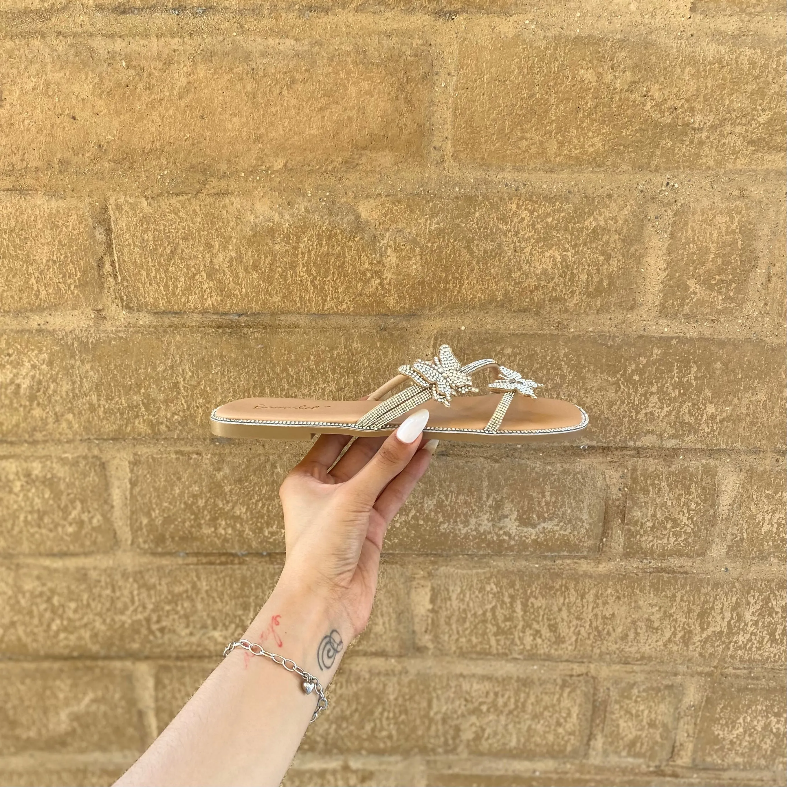 Julia Butterfly Sandals (Nude)