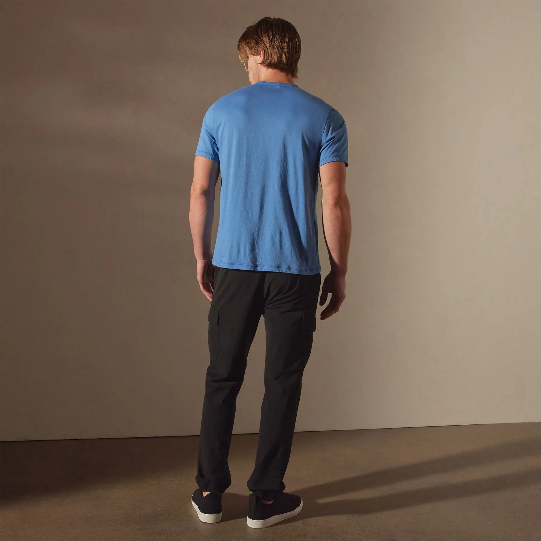Luxe Lotus Jersey Tee - Spectrum Blue