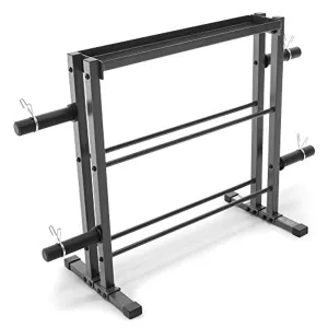 Marcy Combo Weights Storage Rack for Dumbbells, Kettlebells, and Weight Plates DBR-0117