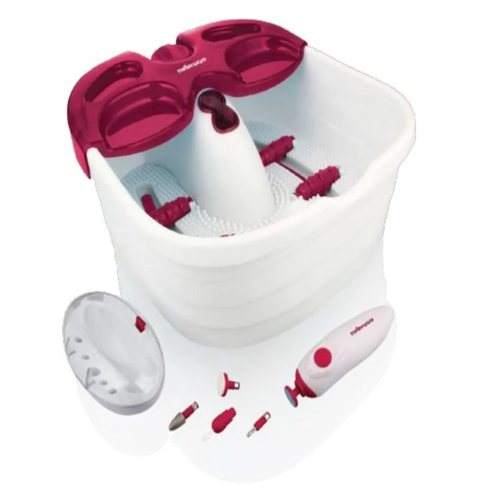 Mellerware Pamper 60W Pack Foot Spa & Pedicure Set White
