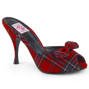 MONROE-08  Red Plaid Fabric