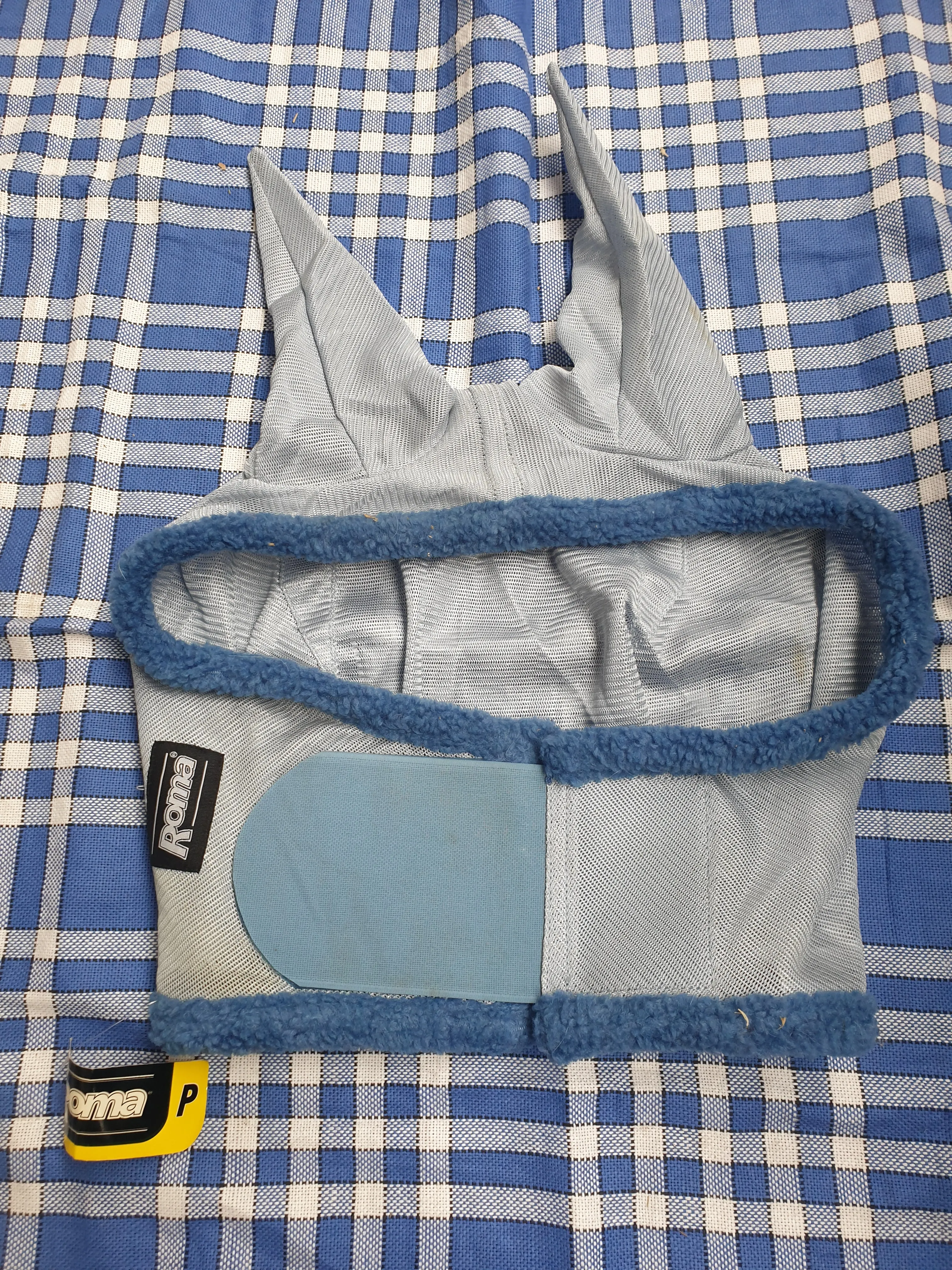 NEW roma fly mask, size pony, light blue 🟢
