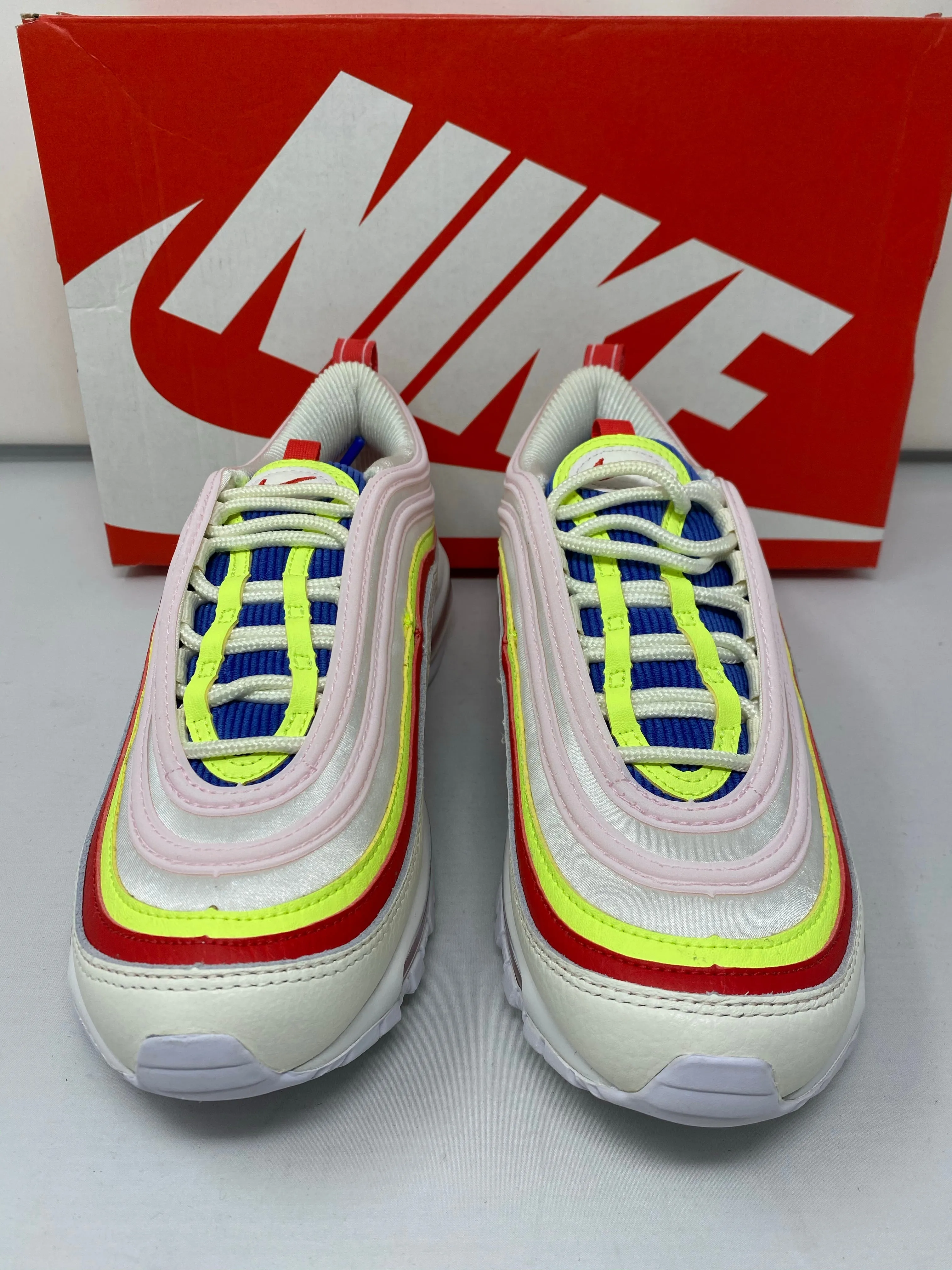 Nike Air max 97- Neon Yellow, Red Blue