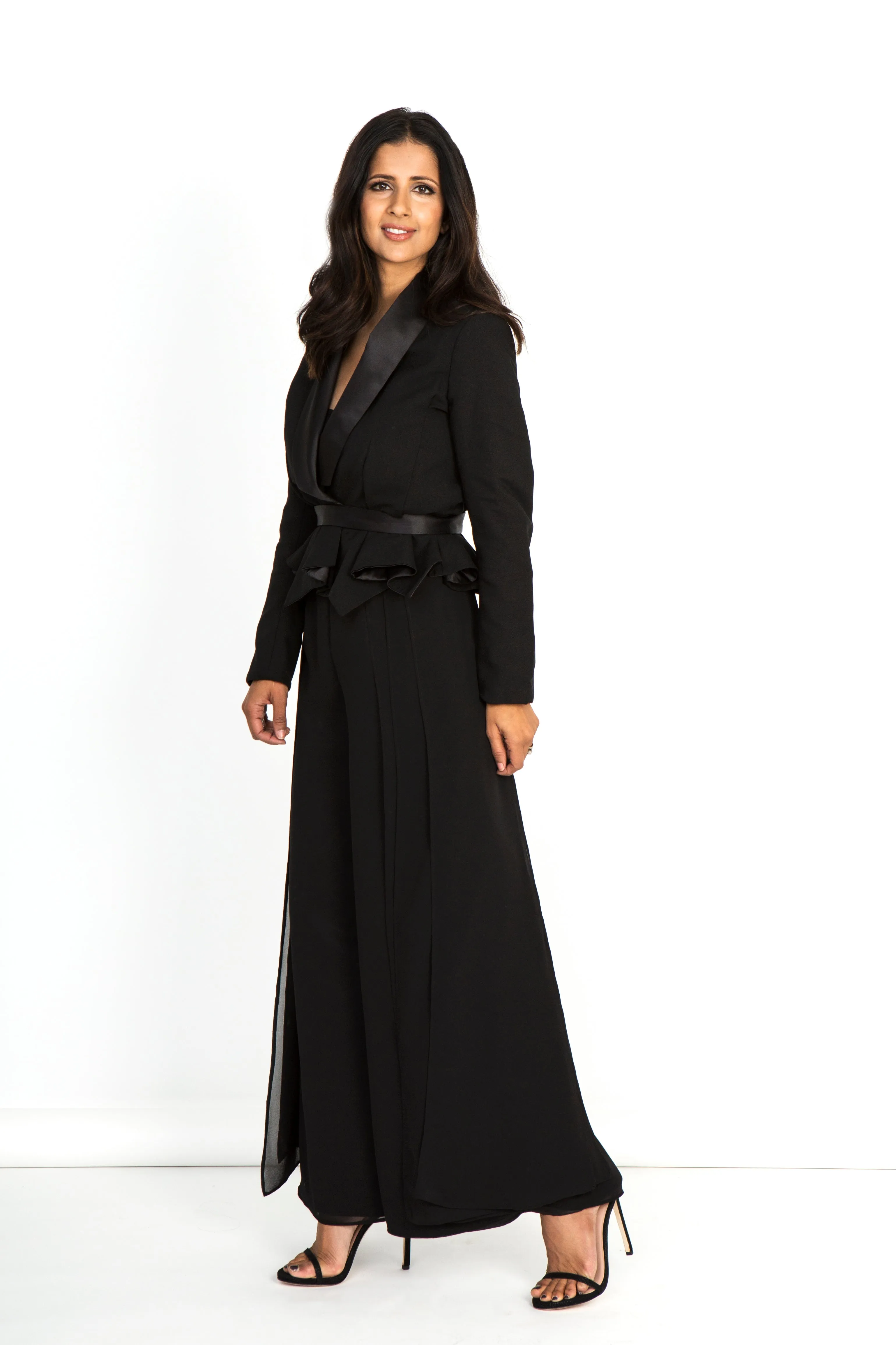 Peplum Satin Jacket