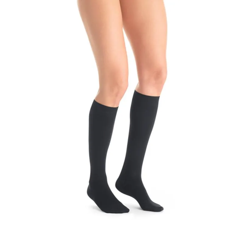 PR/1 JOBST ULTRASHEER WOMEN, KNEE HIGH, 15-20MMHG, MD, ANTHRACITE, CLOSED TOE