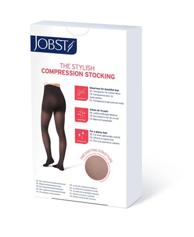 PR/1 JOBST ULTRASHEER WOMEN, THIGH HIGH, 15-20MMHG, SM, BLACK, CLOSED TOE