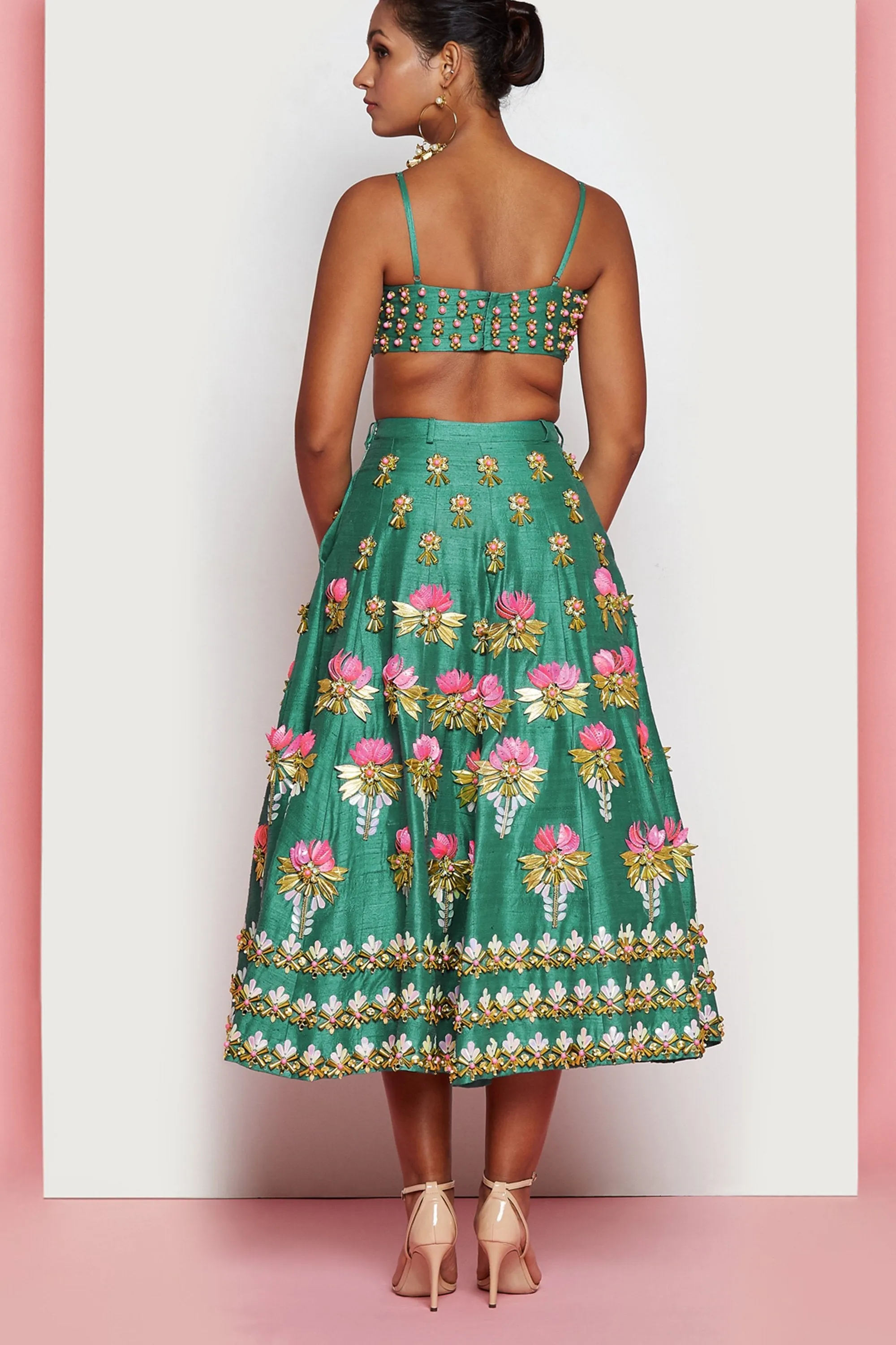SACRED LOTUS LEHENGA SET