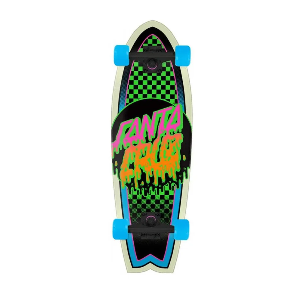 Santa Cruz 27.7" Rad Dot Shark Complete Crusier Skateboard