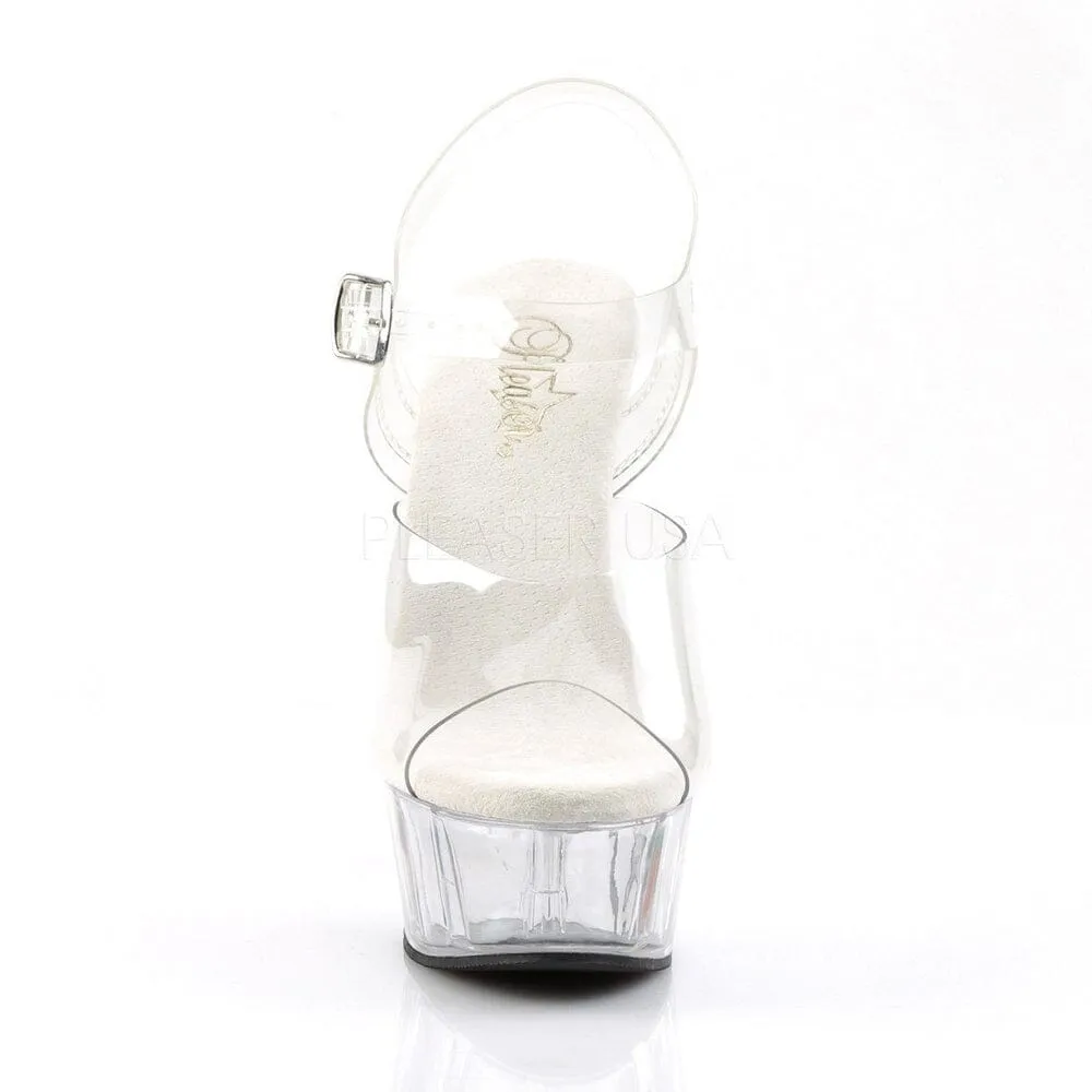 SS-DELIGHT-608 Platform Sandal  | Clear Vinyl
