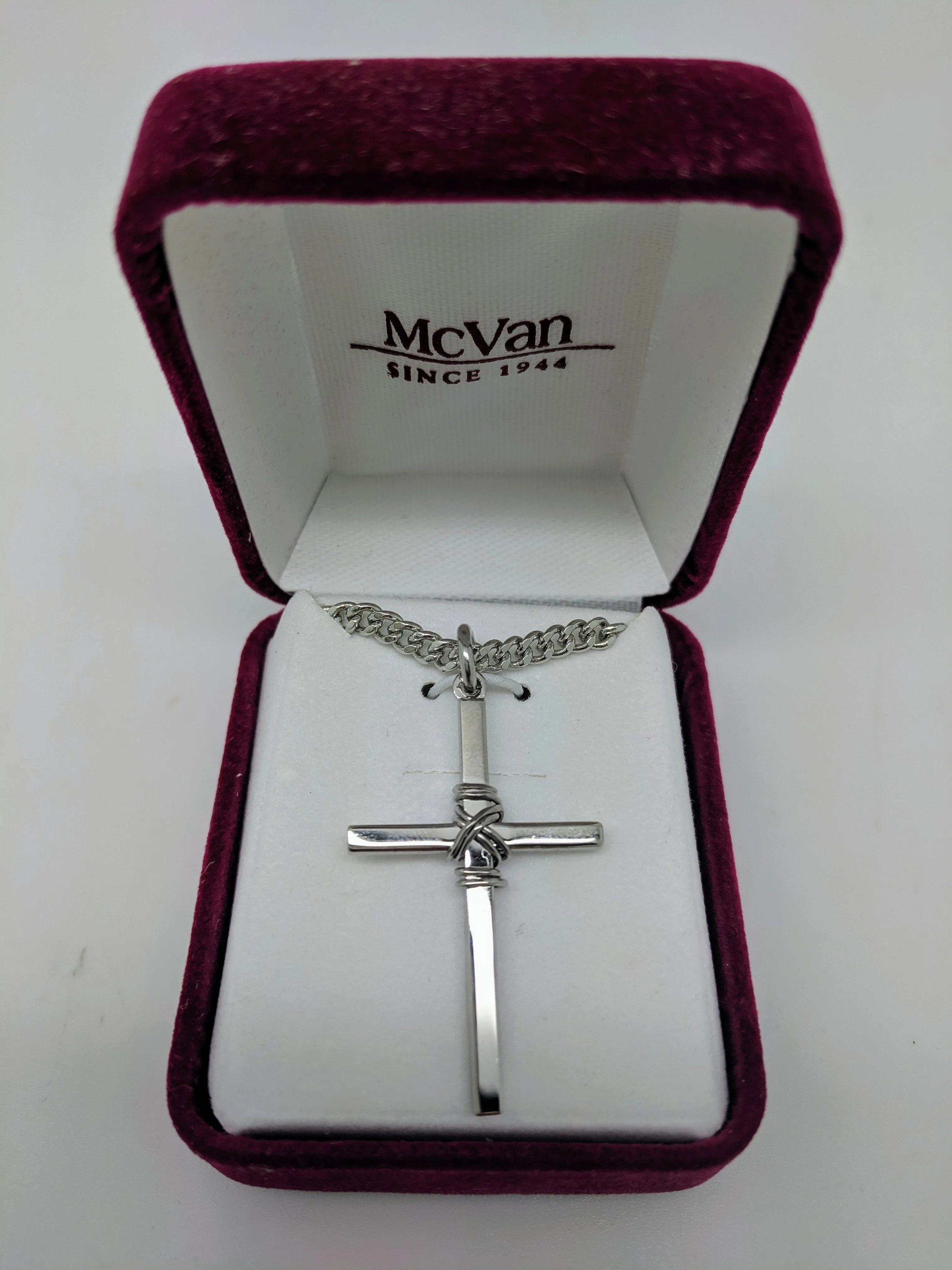 Sterling Silver Cross 1 3/8"