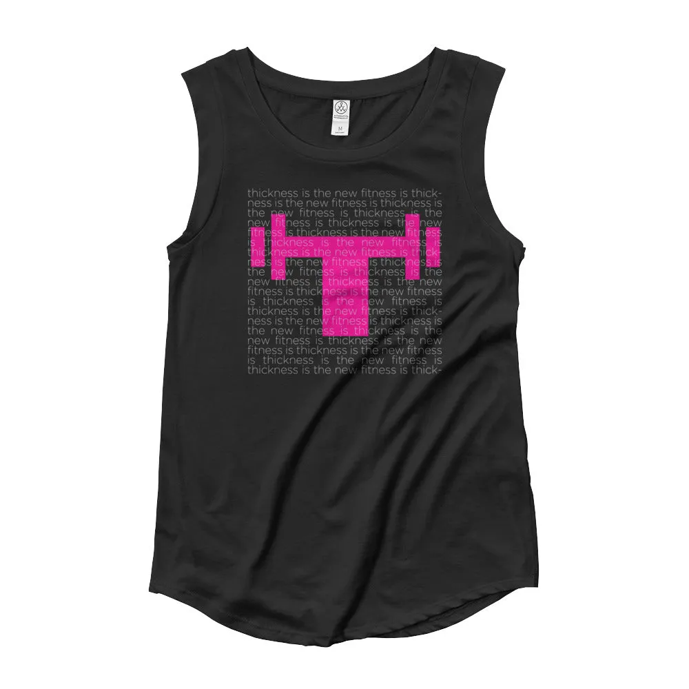 Thickness is the New Fitness Muscle T Black