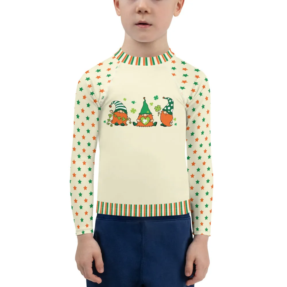 Three Leprechauns - Kids Rash Guard