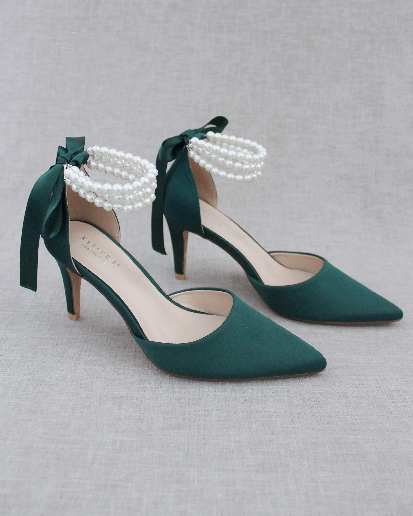 Trinity Pearl Wrap Evening Shoes
