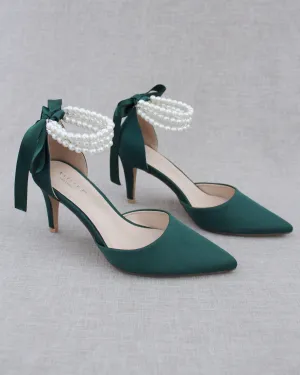 Trinity Pearl Wrap Evening Shoes