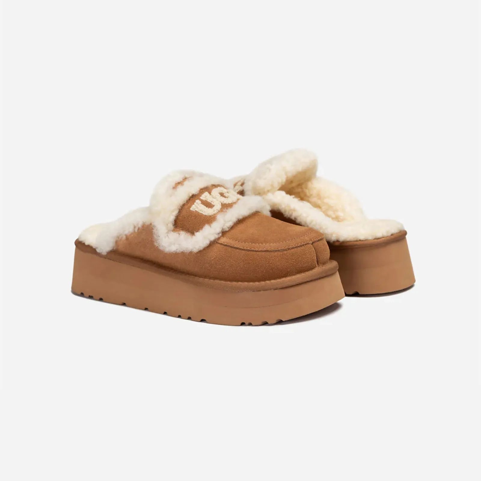 Ugg Slipper Ladies Platform Violet Chestnut 38