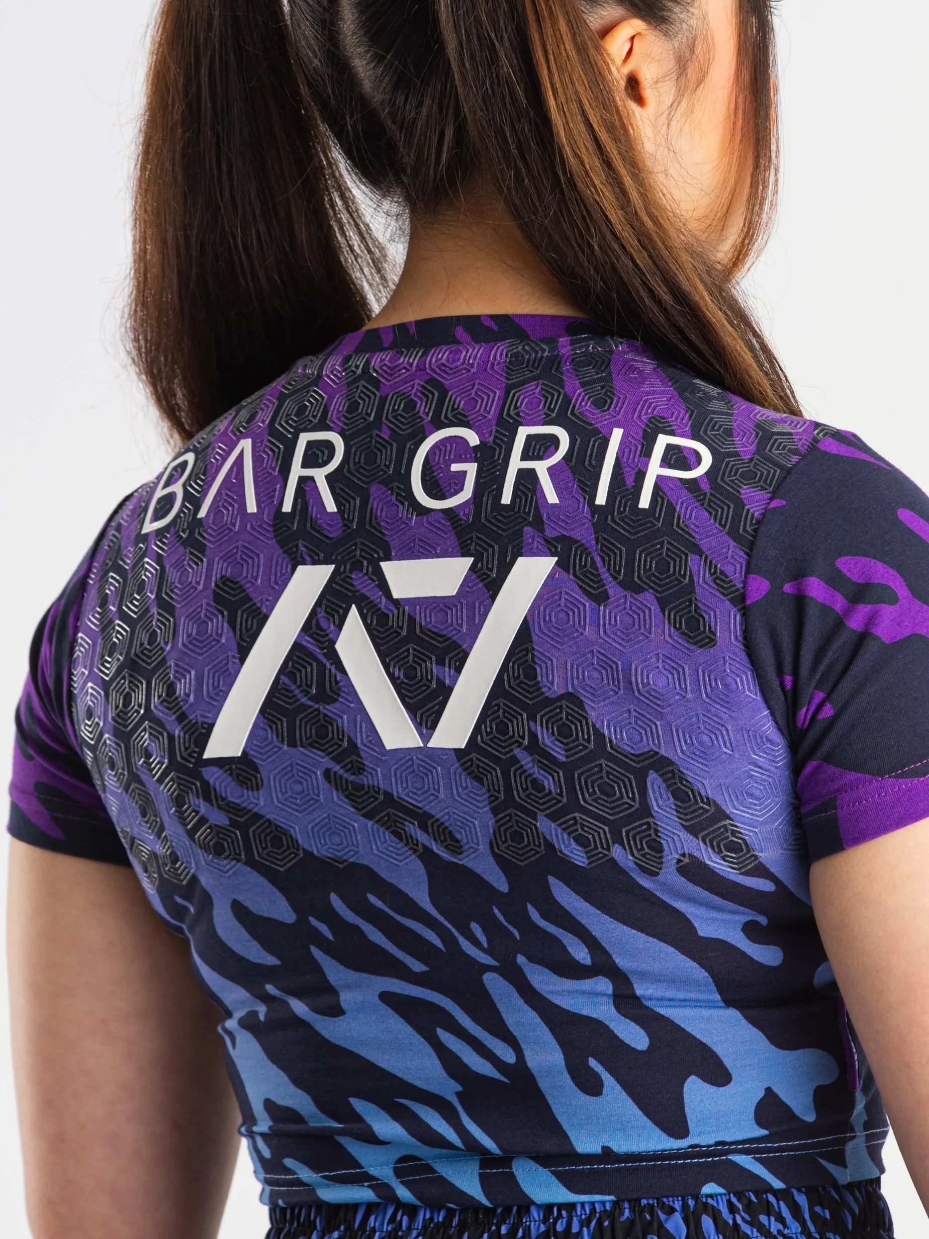 Violet Tiger Divided Women's Bar Grip Crop