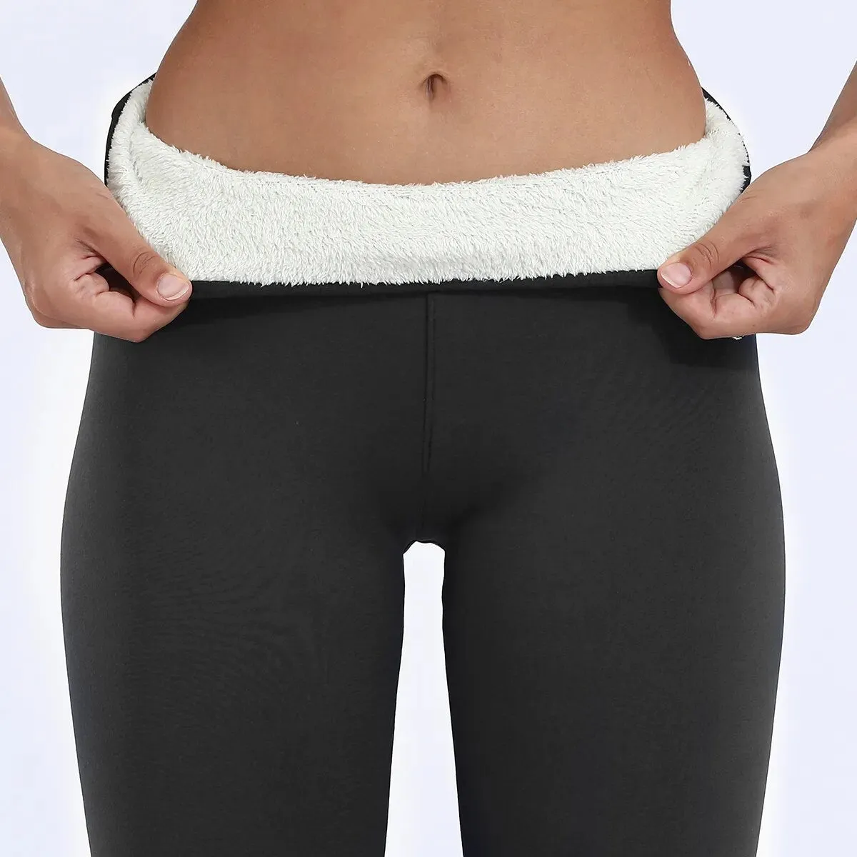 Warm Fleece Lined Leggings for Women Winter Pants Thick Leggings High Waist Cold-Resistant Pants
