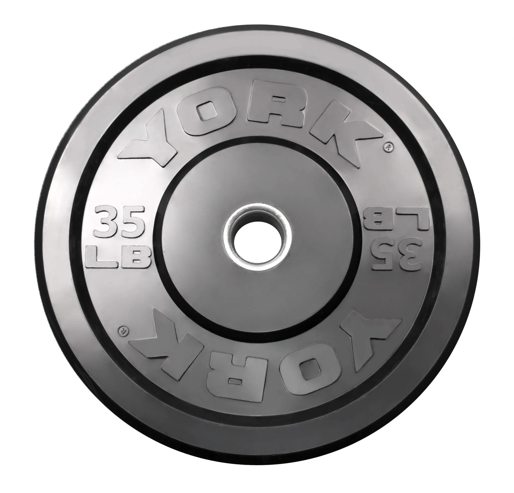 York Barbell YORK USA lb Training Bumper - Black; 29067 -29071