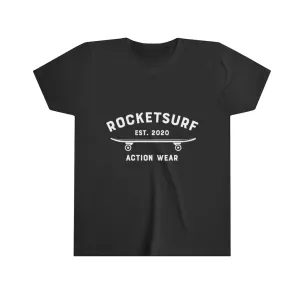 Youth Short Sleeve Tee - RocketSurf Skate Club White Lettering